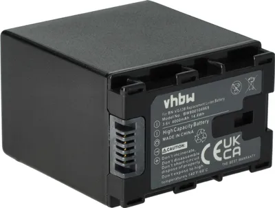 Produktbild von vhbw Akku kompatibel mit JVC GZ-E200AU, GZ-E200BU, GZ-E100, GZ-E200, GZ-E200RU, GZ-E10 Videokamera Camcorder (4000 mAh, 3,6 V, Li-Ion) + Infochip