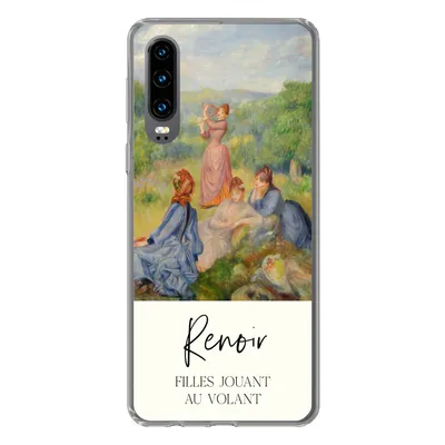 Produktbild von MuchoWow® Handyhülle Schutzhülle Hülle für Huawei P30 Malerei - Renoir - Impressionismus Silikon Softcase Handy Hülle - Kartenbesitzer