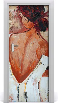 Produktbild von Tulup Türaufkleber 85x205 cm Dekorative Aufkleber Selbstklebend Wasserdichte Tapete Abnehmbar Schlafzimmer Wohnzimmer Wohnkultur - Frau Wand
