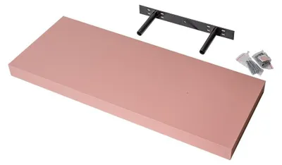 Produktbild von Wandregal - Bücherregal - Schweberegal 59,5x23,5 Rosa
