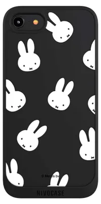 Produktbild von NIVOCASE Handyhülle für Apple iPhone 8  Hülle NIVOpure Case Schwarz Muster transparent Miffy