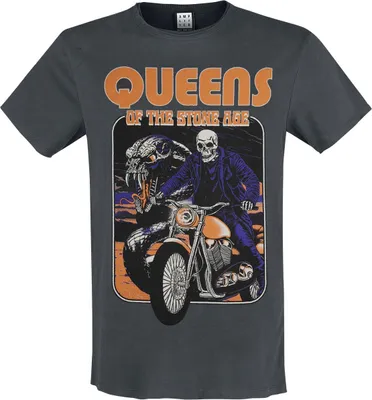 Produktbild von Queens Of The Stone Age T-Shirt Herren Amplified Collection - Rider charcoal XXL