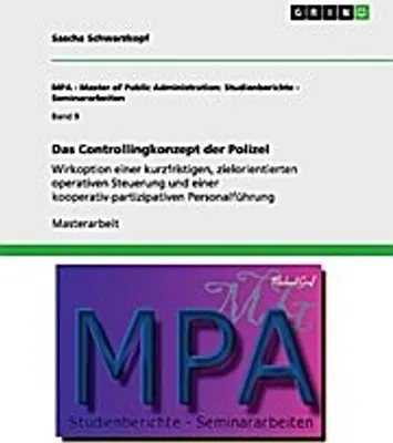 Produktbild von Das Controllingkonzept der Polizei