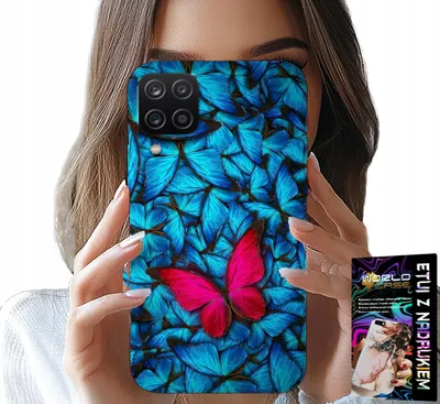 Produktbild von Hülle Für Samsung Galaxy A22 5G - Blau Schmetterling, Schmetterling, Feminine Designs