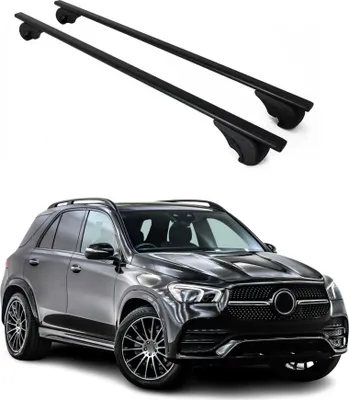 Produktbild von Dachträger Grundtäger für Mercedes GLE C167 2018-2025 75kg Metall Schwarz 2 tlg
