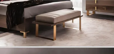 Produktbild von Hocker Bank Fußhocker Sitzbänke Holzhocker Stuhl Sitzhocker Edelstahl Luxus