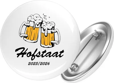 Produktbild von Huuraa Button Hofstaat 2025/26 Schützenfest 59mm rund mit Sicherheitsnadel Ansteckbutton Geschenkidee