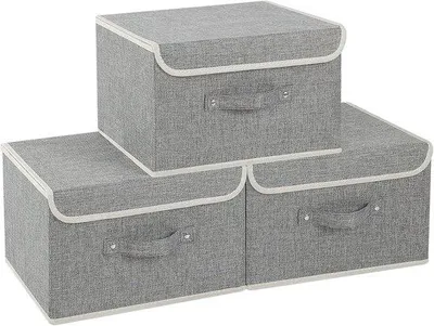 Produktbild von Famanu Aufbewahrungsbox für Waschküche - Ideal für Trocknerbälle und Kleinteile - Mit Deckel und Griff