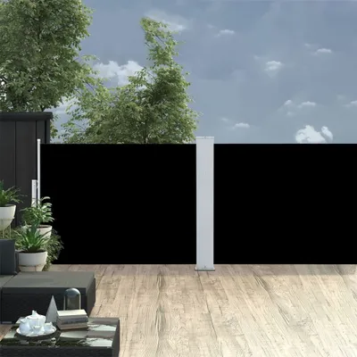 Produktbild von Maison Exclusive - Ausziehbare Seitenmarkise Schwarz 120 x 1000 cm