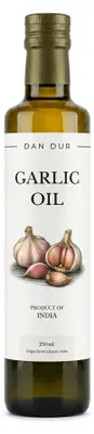 Obrázek produktu pro Olej s česnekem Dan Dur, vhodný ke konzumaci, 250 ml. Kvalitní jedlý olej