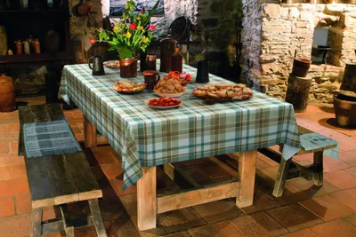 Produktbild von d-c-table® Tischdecke Manhattan Vlies Borneo 110 x 140 cm, blau