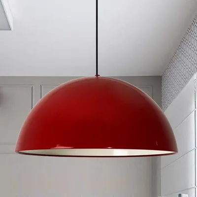 Produktbild von Hängelampe Rot Groß I Lipeo I E27 Metall Modern Lampe