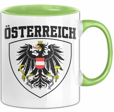 Produktbild von Österreich Tasse Geschenk Flagge Austria (Grün)