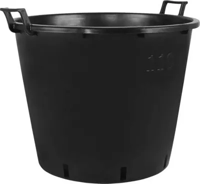 Produktbild von Pflanzcontainer mit Griff geli Kunststoff Ø 65 cm H 50 cm schwarz
