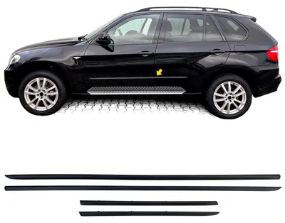 Für BMW X5 E70 2006-2013 Türleisten Stoß Zierleisten Seitenleisten 4 teilig in der Farbe von Carparts-Online GmbH