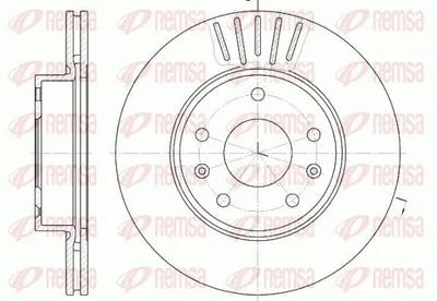 Produktbild von 2x REMSA Bremsscheibe 6670.10 vorne für OPEL Astra G CC (T98) Zafira A (T98)
