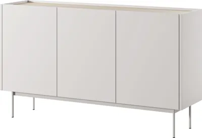 Produktbild von Masseno Kommode COLORE 144 cm Sideboard mit 3 Türen für Wohnzimmer Schlafzimmer Modern 144x37x83 cm Kaschmir / Kaschmir