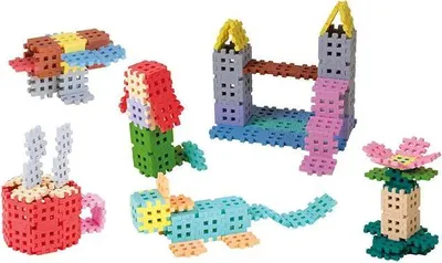 Produktbild von Marioinex Mini-Waffel-Bausteine, 500 Teile, Pastell