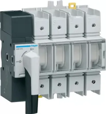 Immagine prodotto di Sezionatore Hager 4P 160A sich. Sezionatore HAE416
