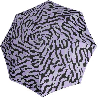 Produktbild von Knirps Taschenregenschirm Regenschirm T.200 Medium Duomatic Hunting Lavender mehrfarbig