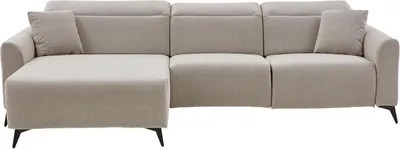 Produktbild von Ecksofa - 280 x 167 cm - Beige - Webstoff - elektr. Reclinerfunktion