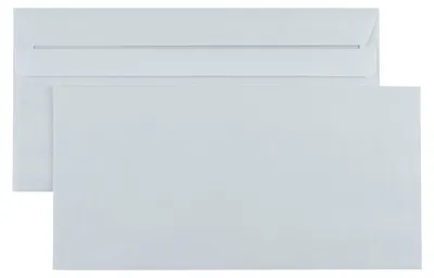 Produktbild von Kaenguruh DL Briefumschlag, selbstklebend,holzfrei weiss 75g,grauer Innendruck