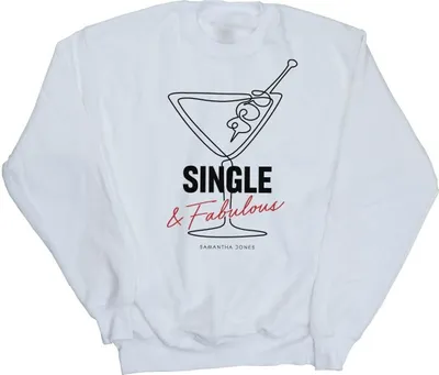 Produktbild von And The City - "Single And Fabulous" Sweatshirt für Damen BI48223 (S) (Weiß)