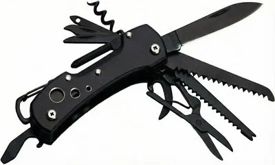 Produktbild von Famanu Multifunktionsmesser 15-in-1 - Schwarz