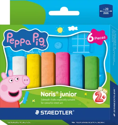 Produktbild von STAEDTLER Straßenmalkreide Noris junior Peppa 6er Etui