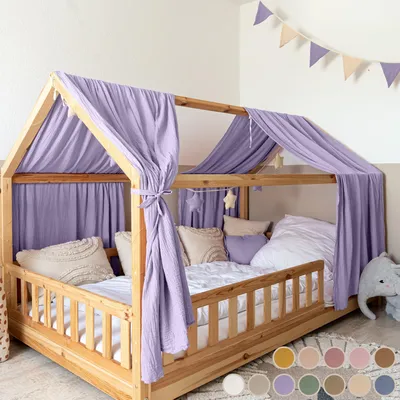 Produktbild von Baldachin aus 100% Baumwolle Muslin für Kinderbett