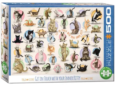 Immagine prodotto di Puzzle da 500 pezzi Yoga Kittens