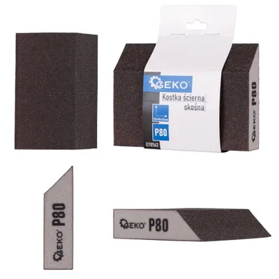 Obrázek produktu pro GEKO Houba brusná, zkosená, 125x90x25mm, P80 G78562