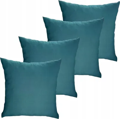 Produktbild von Dekokissen, Sofakissen, 50x50 cm, dunkelgrün, 4er Set Deko Sofakissen, Rückenkissen
