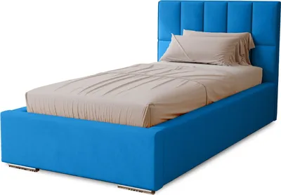 Produktbild von Polsterbett Dream 90x200 cm, Bett mit Kopfteil, Doppelbett mit Bettkasten, Lattenrost und Matratze aus Holz, Velourstoff:  Hellblau