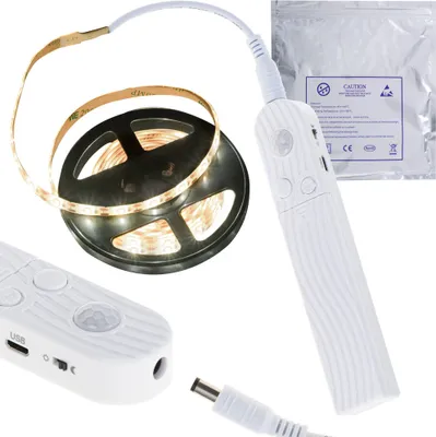 Obrázok produktu pre Taœma LED na baterie USB czujnik ruchu 2M ciep³y bia³y