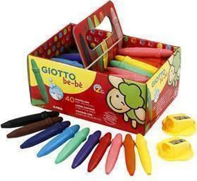 Image de GIOTTO be-bè 4627 00 - Schoolpack, crayon de cire, couleurs assorties
