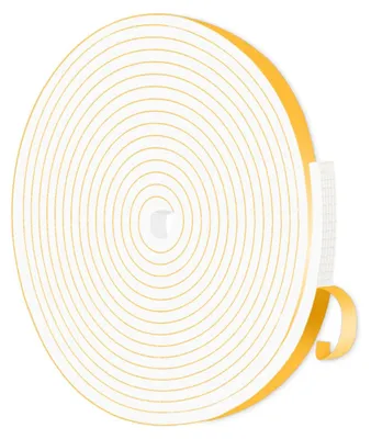 Productafbeelding van Zelfklevende afdichtingsband, wit, 9 mm x 3 mm x 3 meter, voor deurkozijnen en ramen