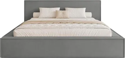 Produktbild von FEDVE Polsterbett Mendocino Classic aus Velvet 200x200 cm, Grau