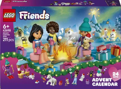 Productafbeelding van LEGO Friends Adventskalender 2026, bouwset, geschikt voor kinderen vanaf 6 jaar, plastic, 211 onderdelen, 371 gram