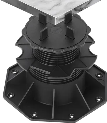 Produktbild von Bettizia 20 Stück Stelzlager 65-140mm Terrassenlager mit Fugenkreuz Stellfuß Höhenverstellbar Plattenlager für Steinplatten, Keramik-, Beton-