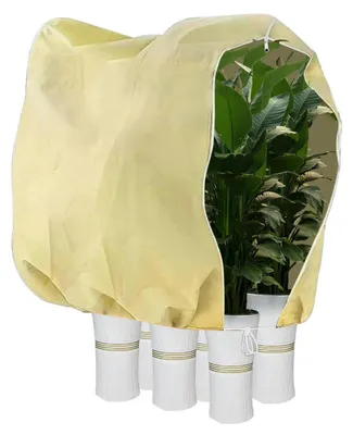 Image de Housse de protection hivernale pour plantes, 200x240 cm, couleur beige. Tissu de protection contre le gel