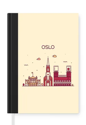 Produktbild von MuchoWow® Zápisník Denník Rozpočet A5 Nórsko - Oslo - panoráma