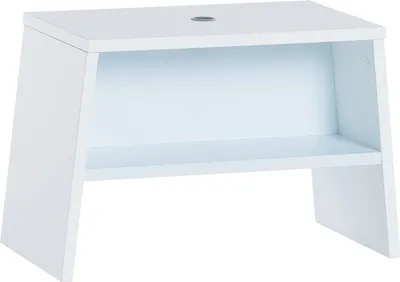 Produktbild von Kinderhocker Irlin 04, Farbe: Weiß / Blau - Abmessungen: 31 x 46 x 25 cm (H x B x T)
