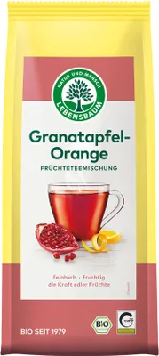 Obrázok produktu pre GRANÁTOVÉ JABLKO - POMARANČOVÝČAJ 75 g - LEBENSBAUM