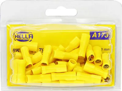 Produktbild von Flachsteckhuelse 6,3 Gelb