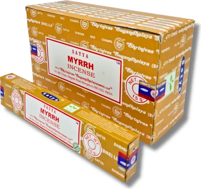 Produktbild von Satya Räucherstäbchen x LAVISA, Meditation, Aromatherapie, Räuchern, Weihrauch, Duft (Myrrhe)