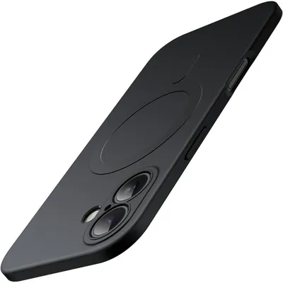 Produktbild von Schutzhülle für iPhone 17 6,3 Zoll MagSafe Matt TPU Stoßfest Schwarz