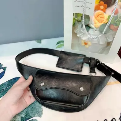 Produktbild von Gürteltasche, Tasche, Hüfttasche, Mini-Bauchtasche Damen, Sport-Gürteltasche, Schwarz L94xB4xH12cm /SDYBHei/