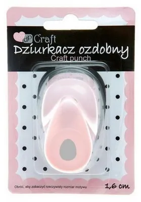 Imagen del producto de Perforadora decorativa - Forma de huevo, 1,6 cm - DPCraft