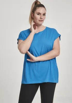 Produktbild von Urban Classics Female Shirt Ladies Extended Shoulder Tee Hawaiianblue-XS